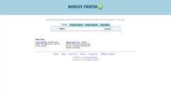 Desktop Screenshot of domainfriend.com