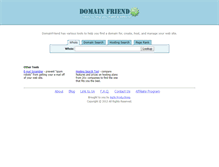 Tablet Screenshot of domainfriend.com